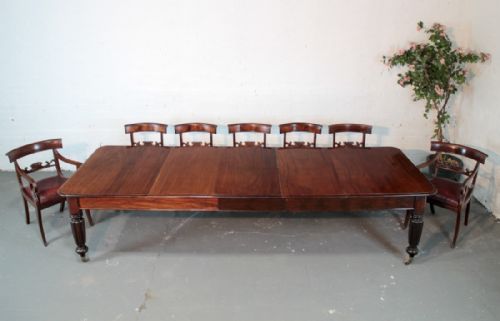 REGENCY MAHOGANY EXTENDING DINING TABLE 10FT7 SEATS 12 - ADDITIONAL PHOTO 2