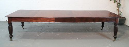 REGENCY MAHOGANY EXTENDING DINING TABLE 10FT7 SEATS 12 - ADDITIONAL PHOTO 9