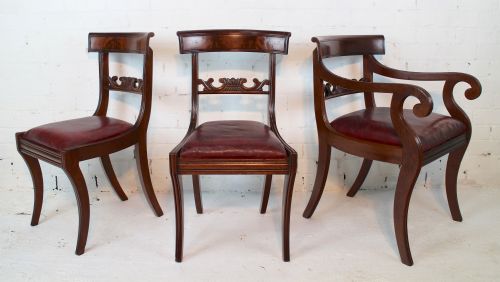 SET OF EIGHT REGENCY MAHOGANY DINING CHAIRS 8 - ADDITIONAL PHOTO 1
