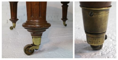 VICTORIAN OAK EXTENDING DINING TABLE LEAF HOLDER 12 FT - ADDITIONAL PHOTO 10