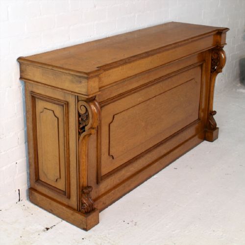 VICTORIAN OAK EXTENDING DINING TABLE LEAF HOLDER 12 FT - ADDITIONAL PHOTO 11