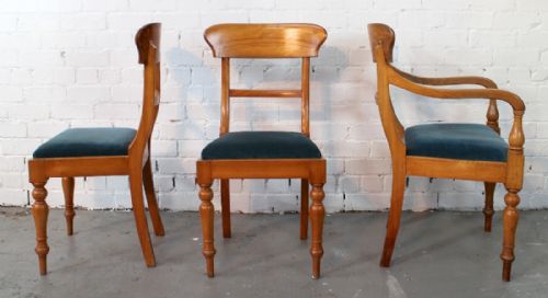 SET OF TWELVE VICTORIAN SATIN WALNUT DINING CHAIRS 12 - ADDITIONAL PHOTO 3