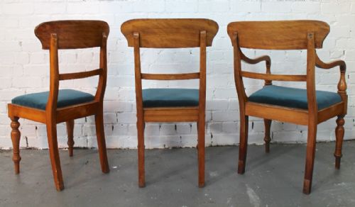 SET OF TWELVE VICTORIAN SATIN WALNUT DINING CHAIRS 12 - ADDITIONAL PHOTO 4