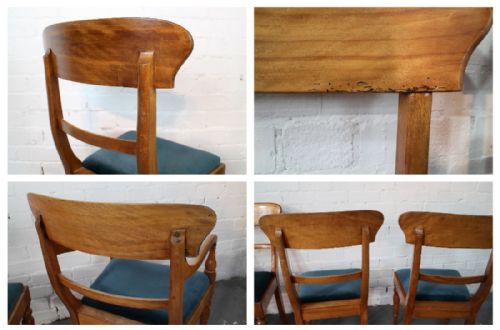 SET OF TWELVE VICTORIAN SATIN WALNUT DINING CHAIRS 12 - ADDITIONAL PHOTO 14