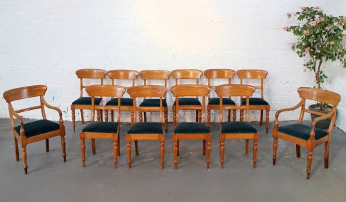 SET OF TWELVE VICTORIAN SATIN WALNUT DINING CHAIRS 12 - ADDITIONAL PHOTO 1