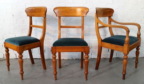 SET OF TWELVE VICTORIAN SATIN WALNUT DINING CHAIRS 12 - ADDITIONAL PHOTO 2