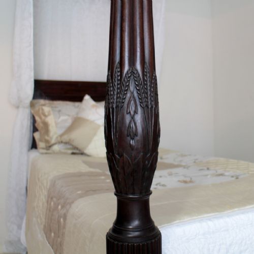 VICTORIAN MAHOGANY SINGLE FOUR POSTER BED - ADDITIONAL PHOTO 7