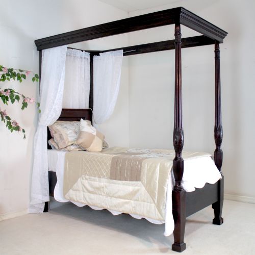 VICTORIAN MAHOGANY SINGLE FOUR POSTER BED - ADDITIONAL PHOTO 10