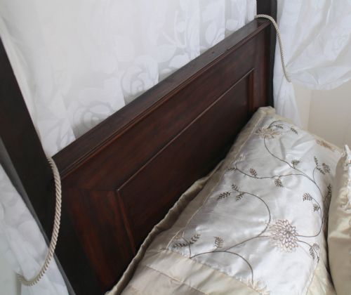 VICTORIAN MAHOGANY SINGLE FOUR POSTER BED - ADDITIONAL PHOTO 11