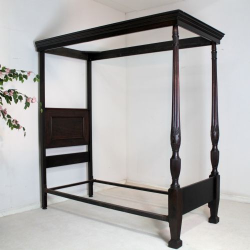 VICTORIAN MAHOGANY SINGLE FOUR POSTER BED - ADDITIONAL PHOTO 13