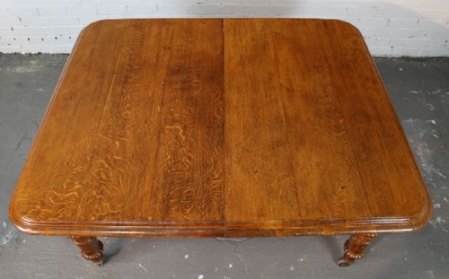 VICTORIAN OAK EXTENDING DINING TABLE 4 LEAVES C1860 10FTSEATS 12 - ADDITIONAL PHOTO 8