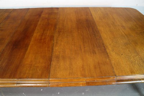 VICTORIAN OAK EXTENDING DINING TABLE 4 LEAVES C1860 10FTSEATS 12 - ADDITIONAL PHOTO 10