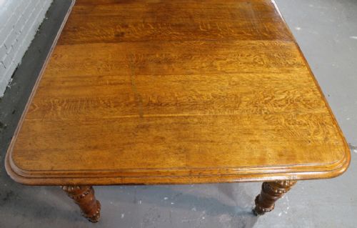 VICTORIAN OAK EXTENDING DINING TABLE 4 LEAVES C1860 10FTSEATS 12 - ADDITIONAL PHOTO 12