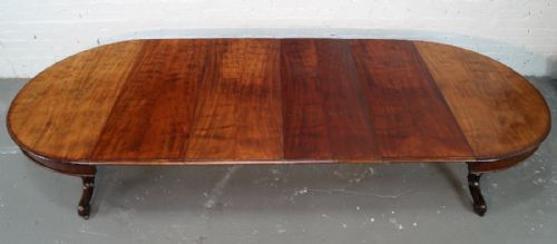 VICTORIAN CIRCULAR MAHOGANY EXTENDING DINING TABLE LEAF HOLDER 11FTSEATS 12 - ADDITIONAL PHOTO 2