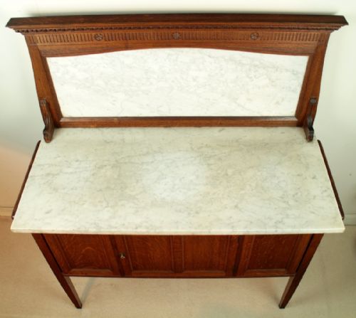 ARTS CRAFTS OAK FOUR PIECE BEDROOM SUITE ATTRIBUTED TO MAPLE CO - ADDITIONAL PHOTO 10