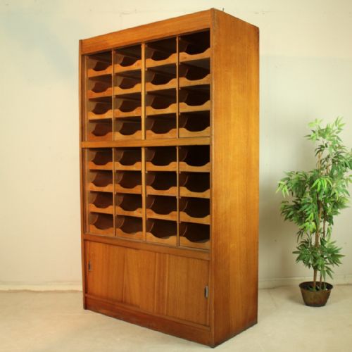 LARGE OAK HABERDASHERY SHOP CABINET - ADDITIONAL PHOTO 2