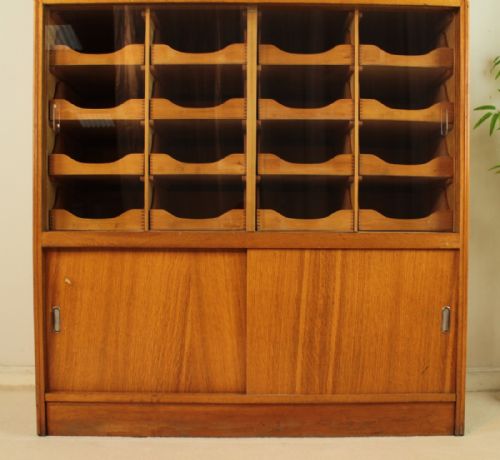 LARGE OAK HABERDASHERY SHOP CABINET - ADDITIONAL PHOTO 4