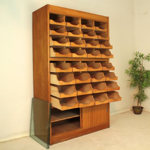LARGE OAK HABERDASHERY SHOP CABINET - ADDITIONAL PHOTO 5