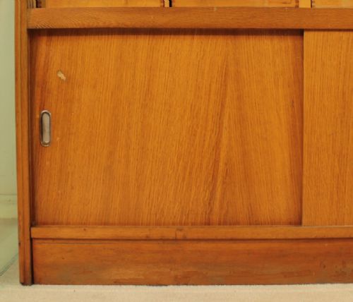 LARGE OAK HABERDASHERY SHOP CABINET - ADDITIONAL PHOTO 8