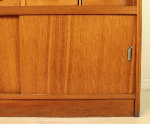 LARGE OAK HABERDASHERY SHOP CABINET - ADDITIONAL PHOTO 9