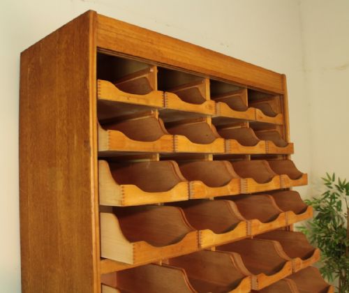 LARGE OAK HABERDASHERY SHOP CABINET - ADDITIONAL PHOTO 10