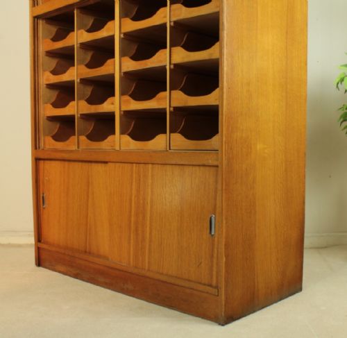 LARGE OAK HABERDASHERY SHOP CABINET - ADDITIONAL PHOTO 13