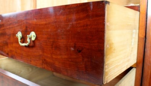 VICTORIAN MAHOGANY TWO DOOR WARDROBE BY WYLIE LOCHHEAD - ADDITIONAL PHOTO 9