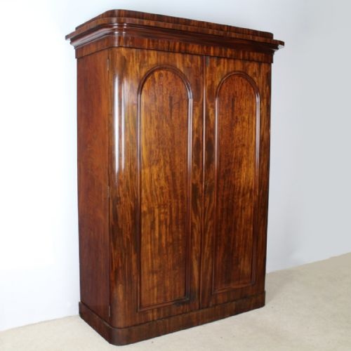 VICTORIAN MAHOGANY TWO DOOR WARDROBE BY WYLIE LOCHHEAD - ADDITIONAL PHOTO 11