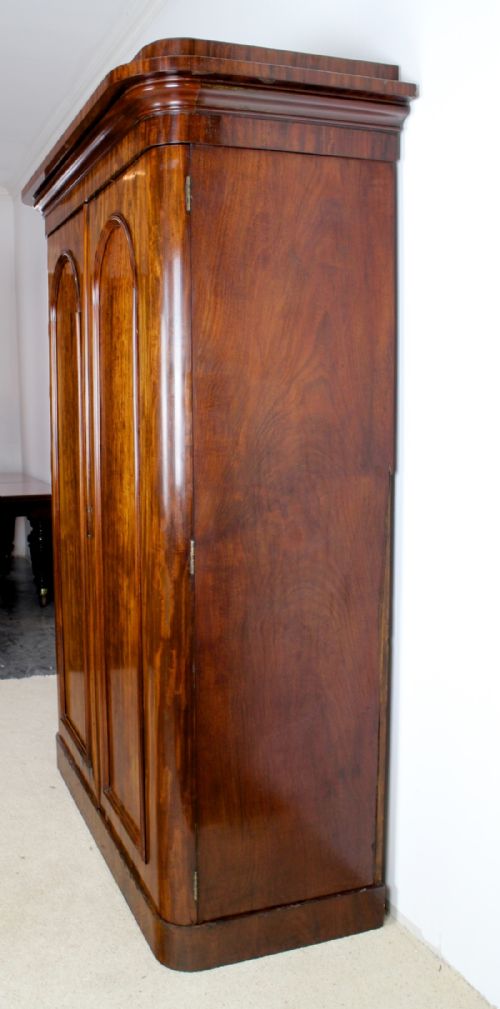 VICTORIAN MAHOGANY TWO DOOR WARDROBE BY WYLIE LOCHHEAD - ADDITIONAL PHOTO 12