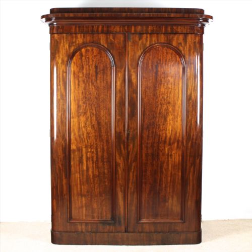 victorian mahogany two door wardrobe by wylie lochhead - CATEGORY: ANTIQUE WARDROBES - DATED VICTORIAN