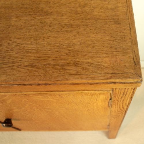 ARTS CRAFTS OAK COTSWOLDHEALS STYLE SIDEBOARD BY MORRIS CO - ADDITIONAL PHOTO 11