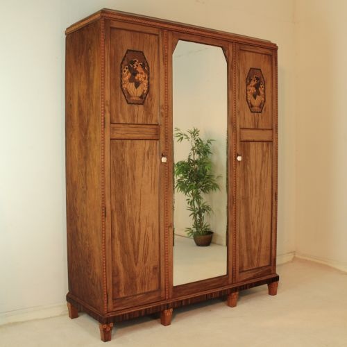 ART DECO WALNUT MACASSAR MARQUETRY BEDROOM SUITE - ADDITIONAL PHOTO 8