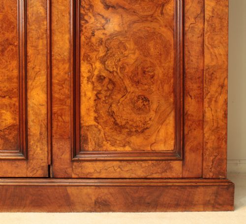WILLIAM IV BURR WALNUT FITTED WARDROBE - ADDITIONAL PHOTO 7