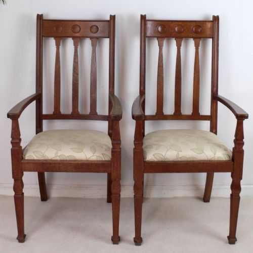 PAIR OF ARTS CRAFTS ARMCHAIRS SHAPLAND PETTER - ADDITIONAL PHOTO 2