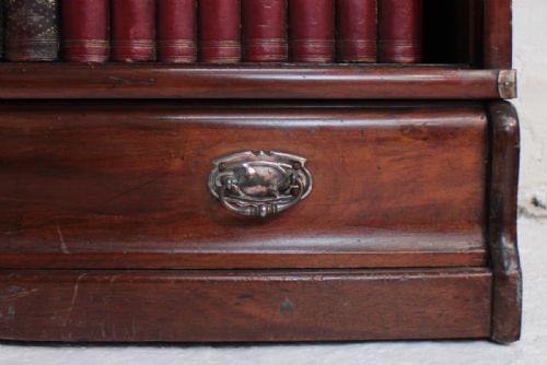 GLOBE WERNICKE MAHOGANY FIVE SECTION STACKING BOOKCASE C1900 - ADDITIONAL PHOTO 8