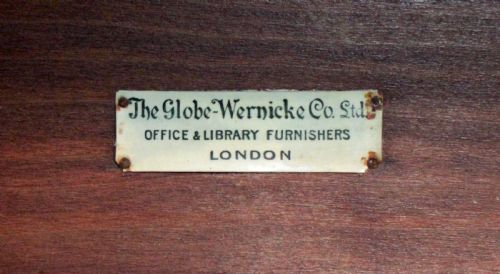 GLOBE WERNICKE MAHOGANY FIVE SECTION STACKING BOOKCASE C1900 - ADDITIONAL PHOTO 18