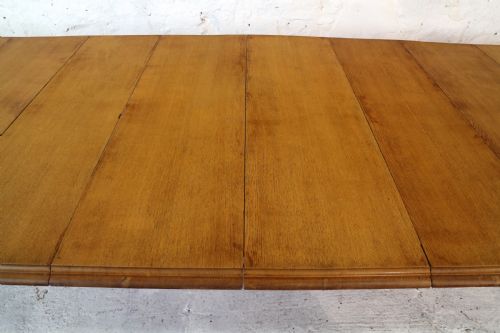 15FT EARLY VICTORIAN EXTRA WIDE OAK EXTENDING DINING TABLE 6 LEAVES SEATS 18 - ADDITIONAL PHOTO 10