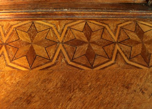 VICTORIAN IVY CARVED OAK LIBRARY BOOKCASE - ADDITIONAL PHOTO 11