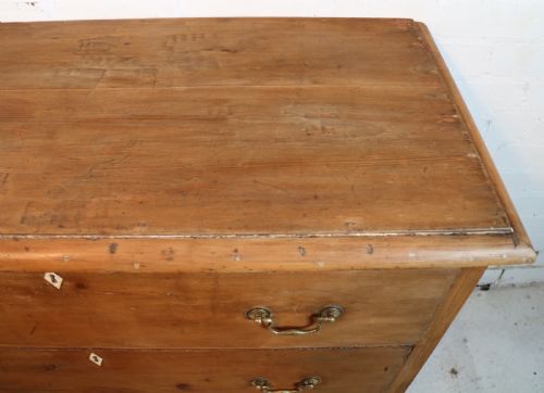EARLY VICTORIAN ANTIQUE SCOTTISH PINE ESTATE CHEST - ADDITIONAL PHOTO 14
