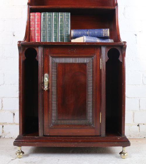 ARTS CRAFTS MOORISH WATERFALL BOOKCASE BY SHAPLAND PETTER - ADDITIONAL PHOTO 1