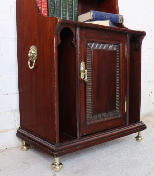ARTS CRAFTS MOORISH WATERFALL BOOKCASE BY SHAPLAND PETTER - ADDITIONAL PHOTO 5