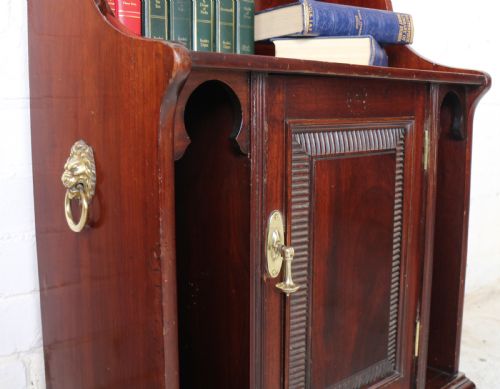 ARTS CRAFTS MOORISH WATERFALL BOOKCASE BY SHAPLAND PETTER - ADDITIONAL PHOTO 8