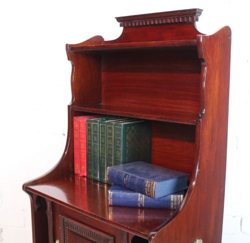 ARTS CRAFTS MOORISH WATERFALL BOOKCASE BY SHAPLAND PETTER - ADDITIONAL PHOTO 12