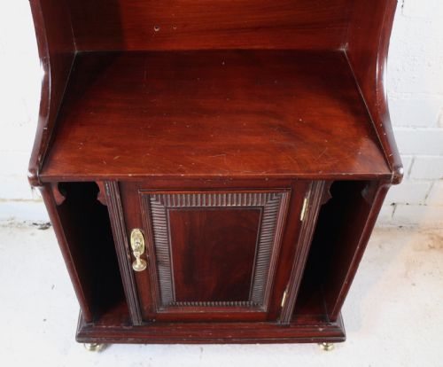 ARTS CRAFTS MOORISH WATERFALL BOOKCASE BY SHAPLAND PETTER - ADDITIONAL PHOTO 20