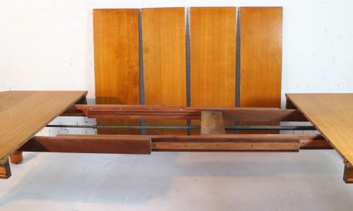 VICTORIAN OAK EXTENDING DINING TABLE LEAF HOLDER 12FT - ADDITIONAL PHOTO 10