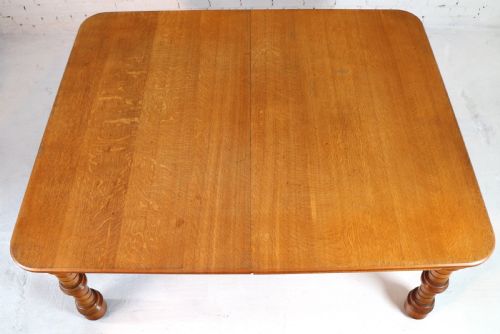 VICTORIAN OAK EXTENDING DINING TABLE LEAF HOLDER 12FT - ADDITIONAL PHOTO 14