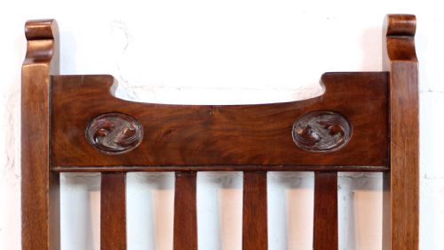 SET OF TWELVE ARTS CRAFTS WALNUT DINING CHAIRS ATTRIBUTED TO SHAPLAND PETTER 12 - ADDITIONAL PHOTO 20