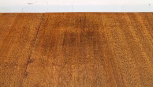 VICTORIAN OAK CAMPAIGN EXTENDING 3 LEAF DINING TABLE LEAF HOLDER - ADDITIONAL PHOTO 19