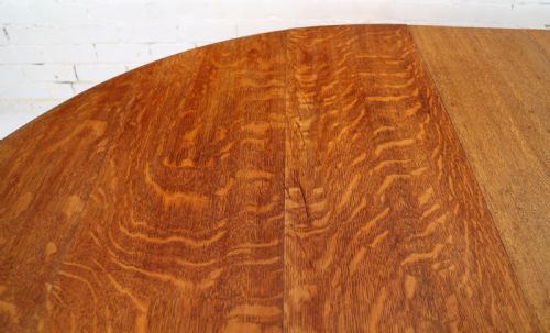 VICTORIAN OAK CAMPAIGN EXTENDING 3 LEAF DINING TABLE LEAF HOLDER - ADDITIONAL PHOTO 23
