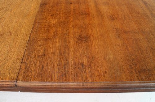 VICTORIAN OAK CAMPAIGN EXTENDING 3 LEAF DINING TABLE LEAF HOLDER - ADDITIONAL PHOTO 24